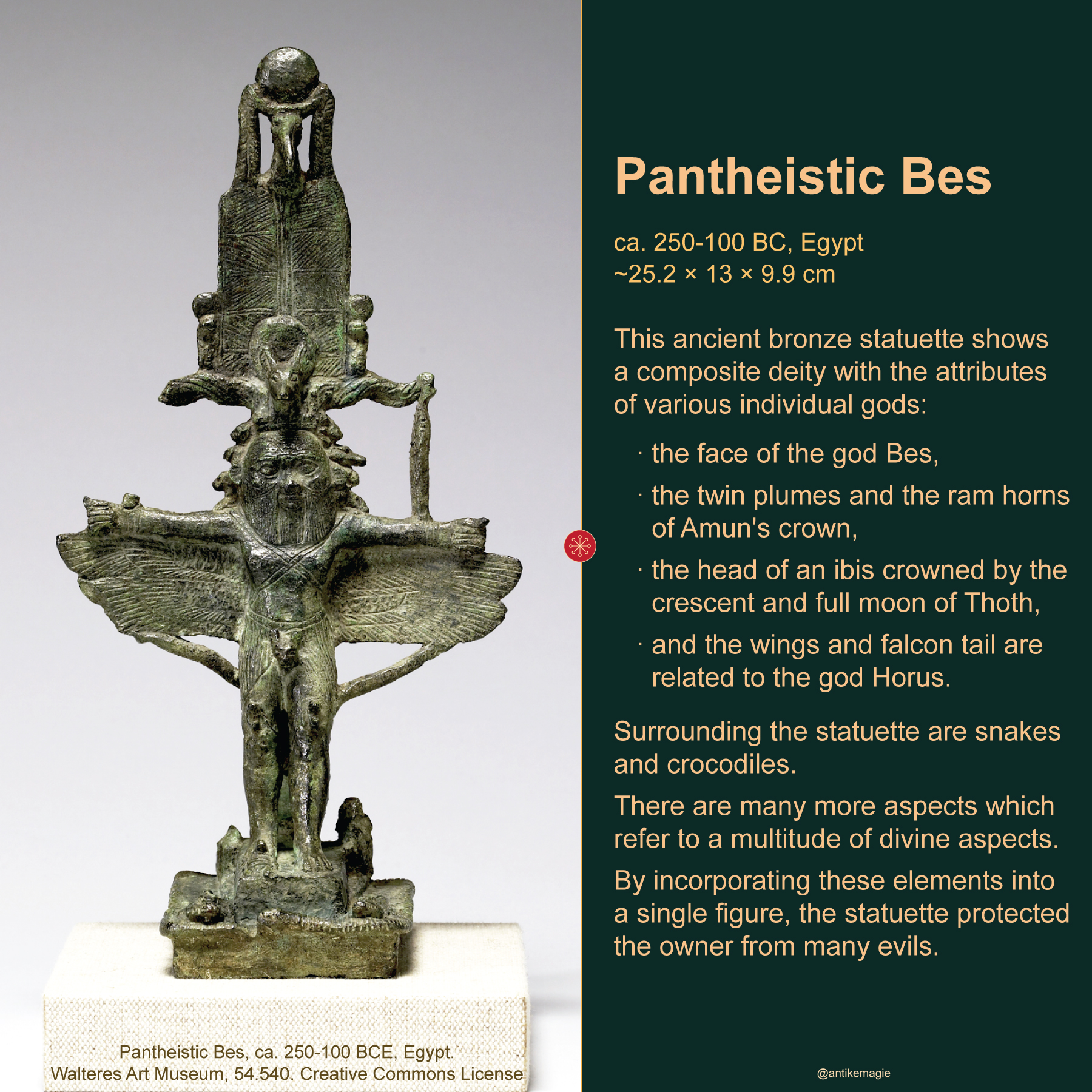 Walters Art Musem 54.540 Bes-Pantheos